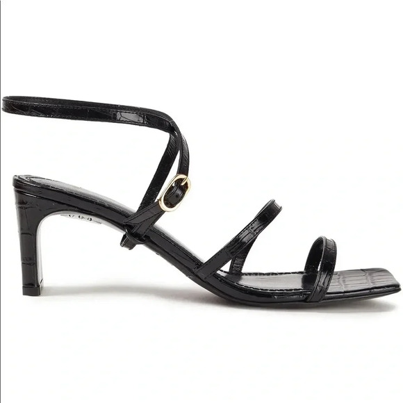 Maje Farrie Croc-Effect leather sandals Size 7 - Picture 4 of 15